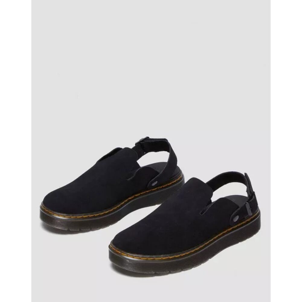DR MARTENS Carlson Suede Mules Black Sz US 8 $148 - Picture 2 of 9